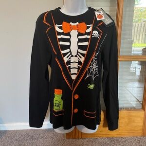 Halloween Skeleton Long Sleeve NWT